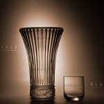 Vase and glass